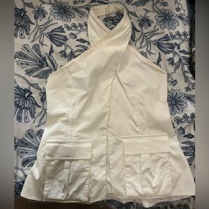 Zara White Halter Top